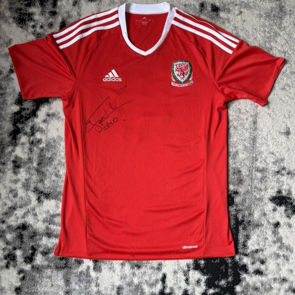 SIGNED Jessica Fishlock Wales Adidas Jersey